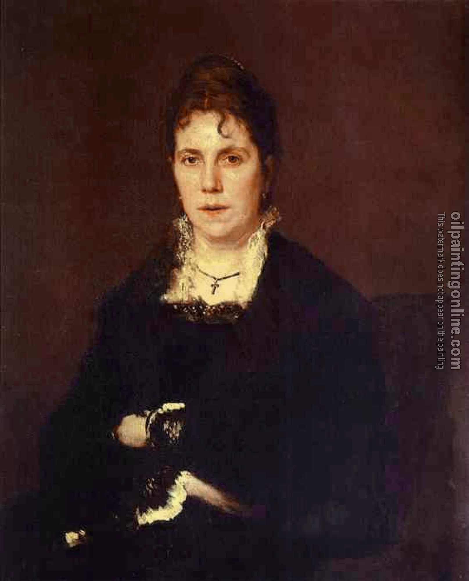 Ivan Nikolaevich Kramskoy - Portrait of Sophia Kramskaya the Artist's Wife